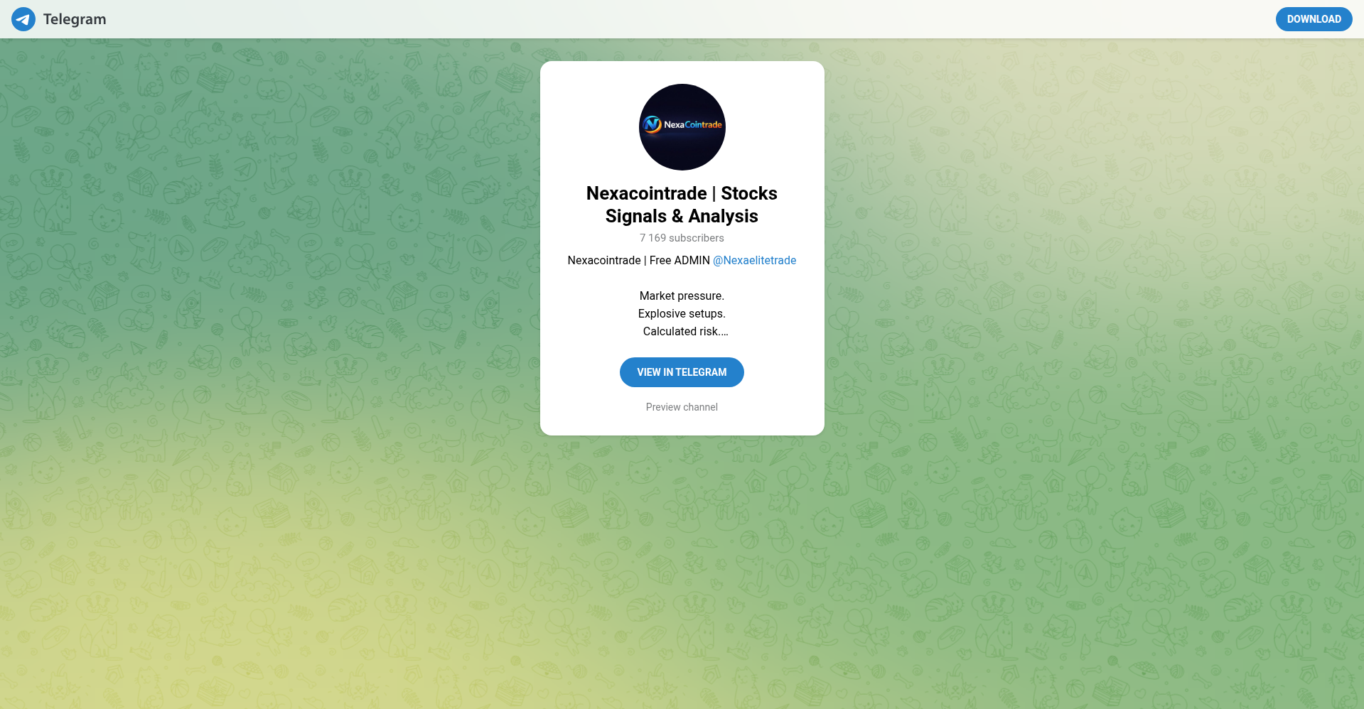 Nexacointrade Telegram